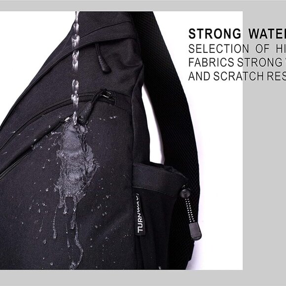 Water-Proof Sling bag/Crossbody Backpack/Shoulder Bag with USB Charging Port - Picture 4 of 8